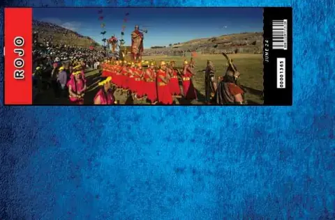 Inti Raymi 2027 ticket. Red section