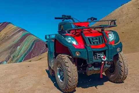 Rainbow Mountain Vinicunca and Red Valley on ATV